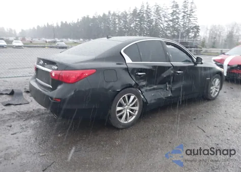 2014 Infiniti Q50 Hybrid Premium из США, поврежденный, VIN JN1AV7AR4EM700943